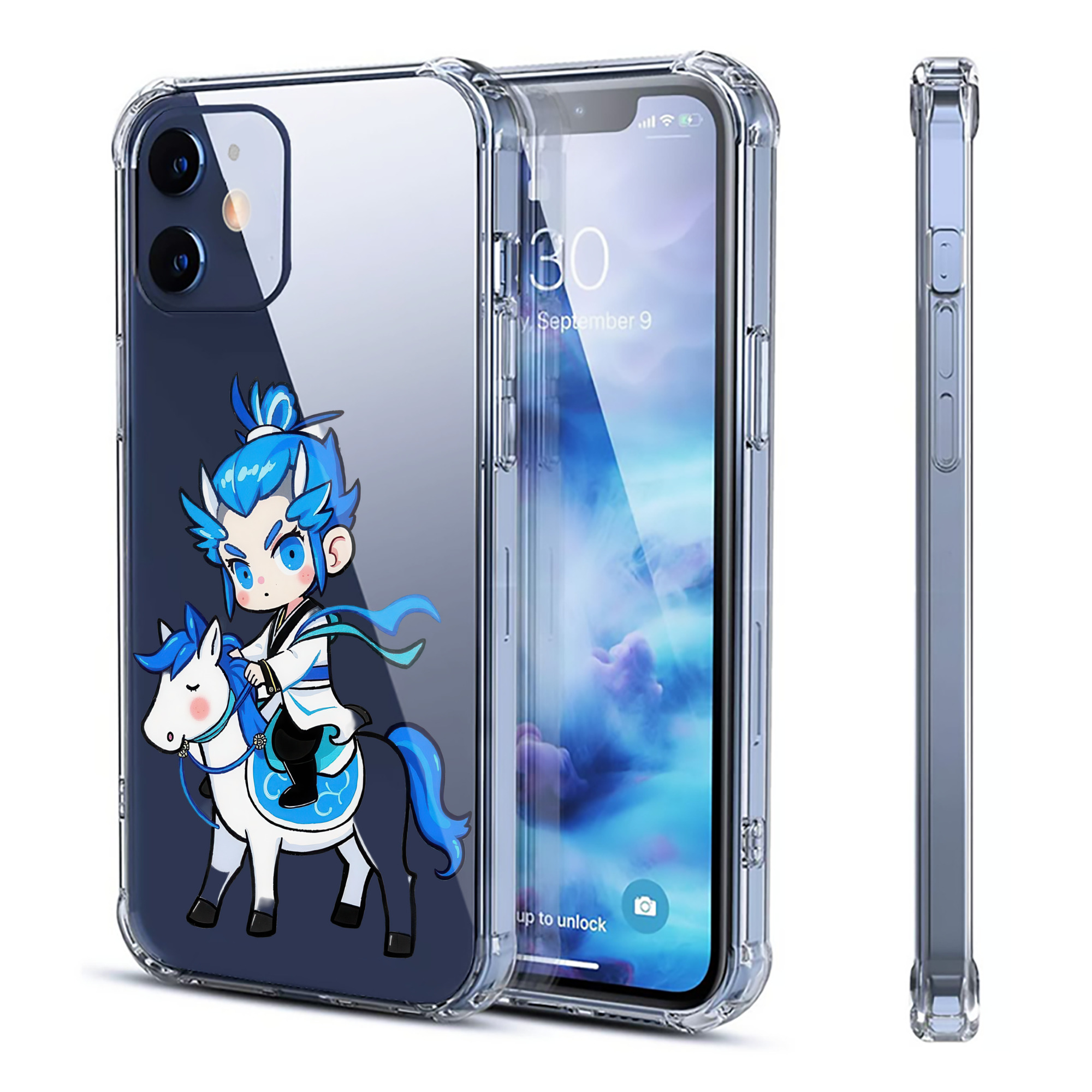 （画像用） Ne Zha 2 ナタ 魔童の大暴れ 【iPhone 12シリーズ対応】透明スマホケース（クリアソフトケース）